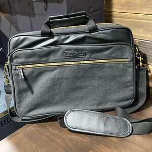 Eddie Bauer Charcoal Laptop Ipad Travel Business Bag